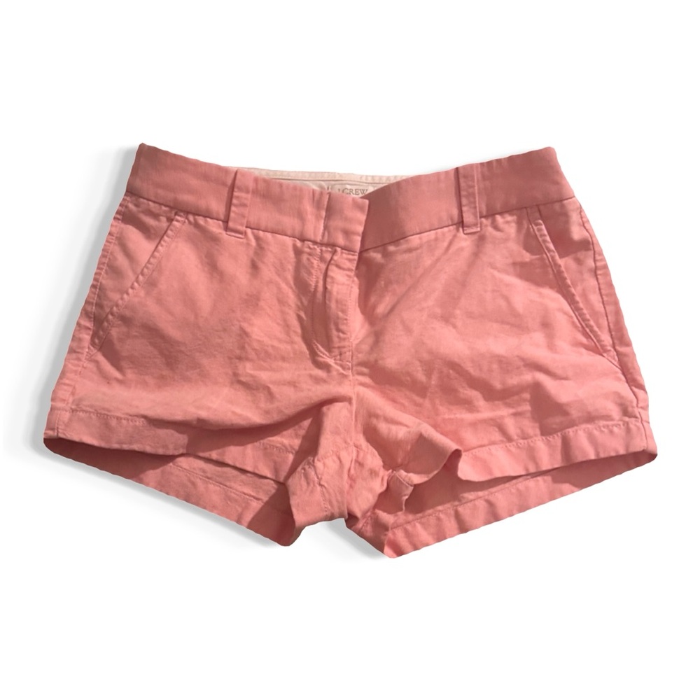 J. Crew Coral Pink Cotton-Blend Chino Shorts